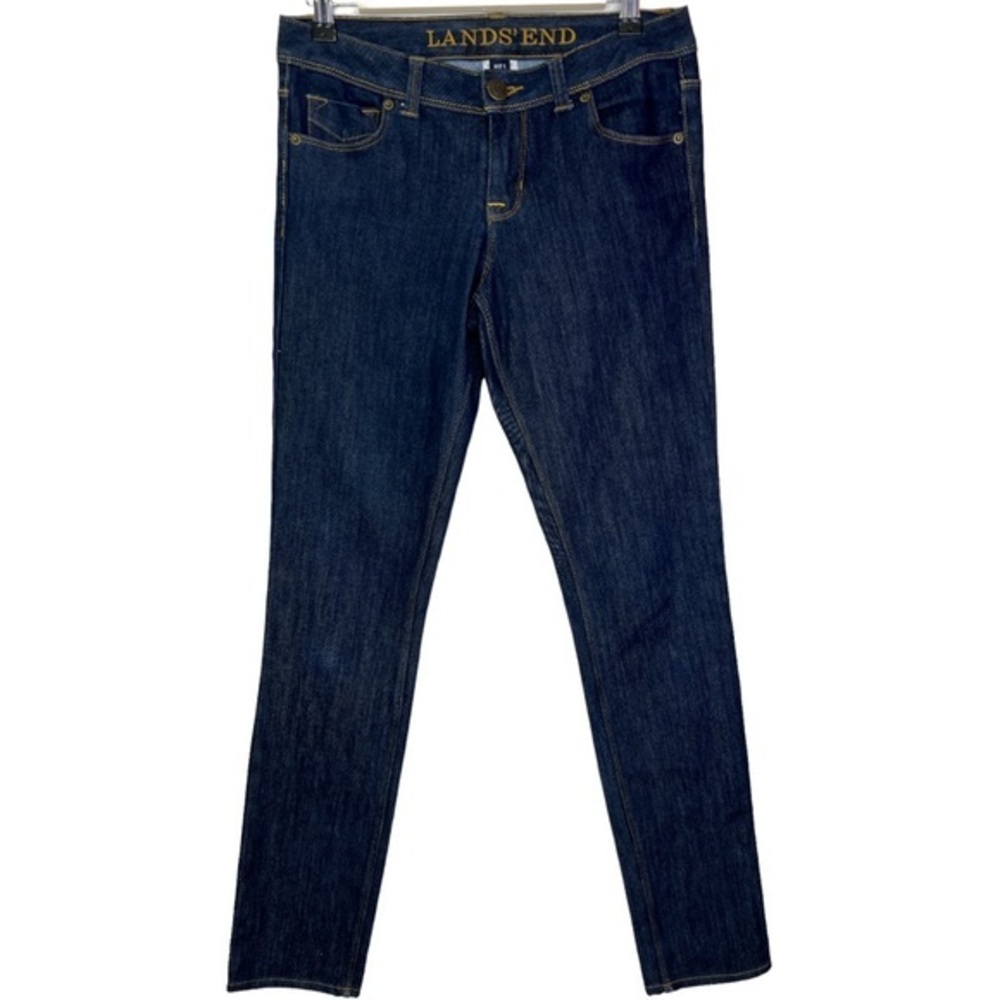 LAND’S END FIT 1 WOMEN’S DARK WASH JEAN SZ 2